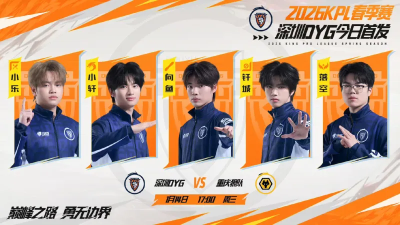 开云线上入口-［预告］重庆狼队 vs 深圳DYG首发出炉：归期、小胖、信首发
